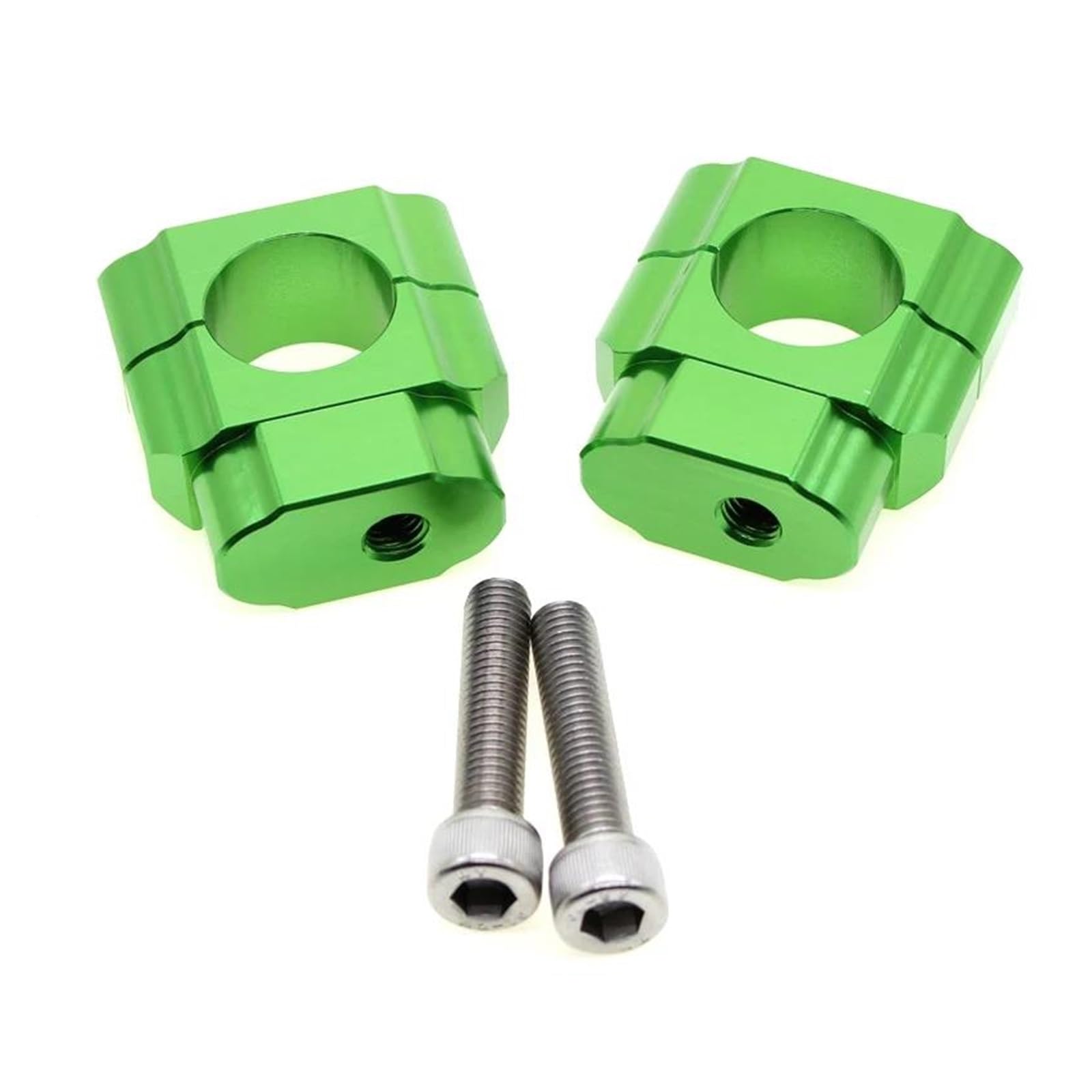 Motorrad Lenker Riser Motorradzubehör Universal 7/8 Aluminium Motorrad Lenkererhöhung 22mm 28mm Lenkerhalterung Klemmen Dirt Pit Bike Lenker Riser(28mm Green) von GOINTDJD