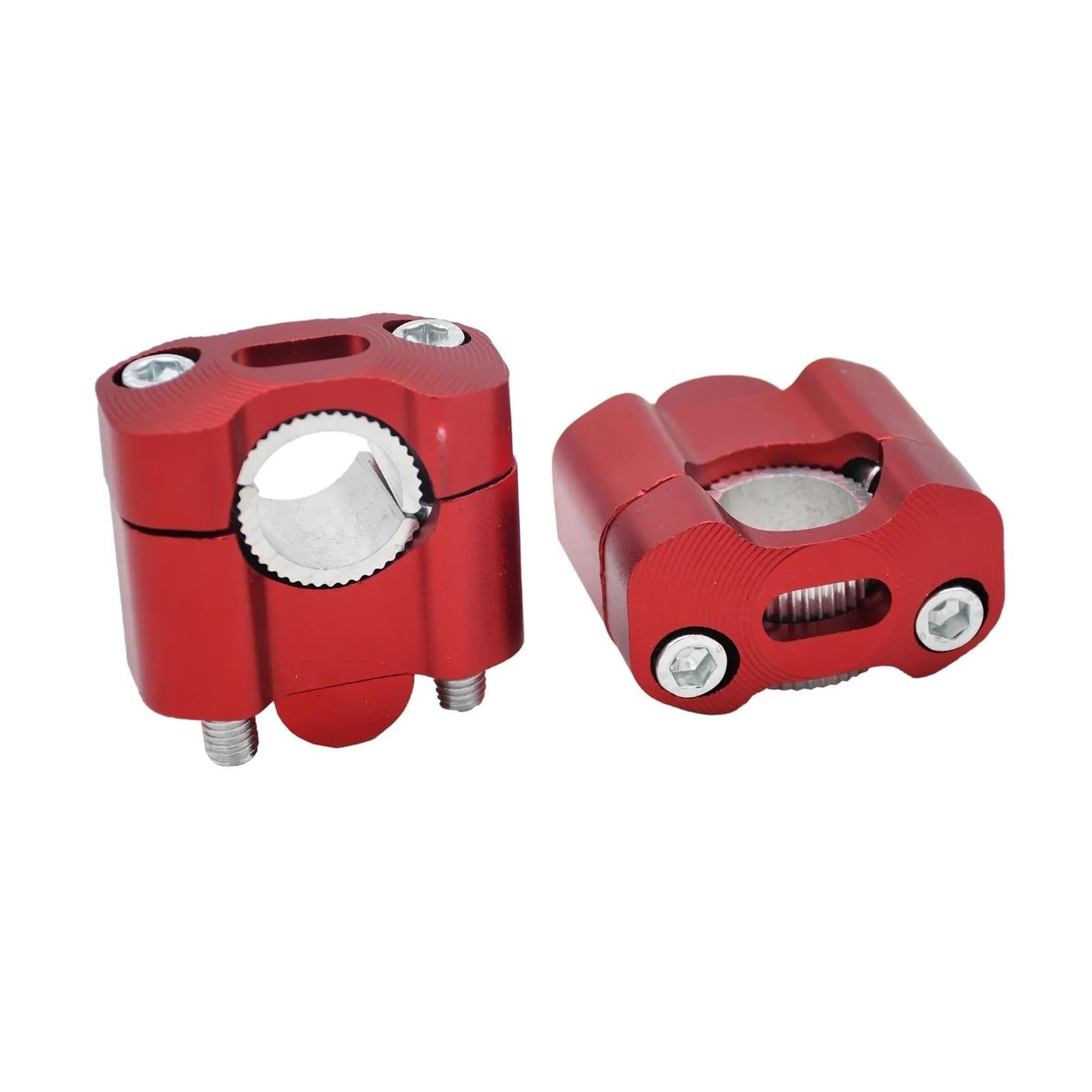 Motorrad Lenker Riser Universal Motorrad 22mm 28mm Lenkerklemme Lenker Risers Adapter Bar Clamps ATV Für Kawasaki Etc. Lenker Riser(Rot) von GOINTDJD