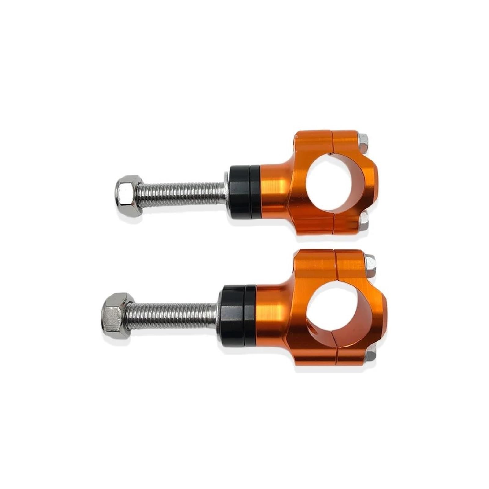 Motorrad Lenker Riser Universal Motorrad Zubehör M10 Lenkerklemme CNC Aluminium Verstellbar Riser 1 1/8“ 28mm Für Suzuki Etc. Lenker Riser(M10-Orange) von GOINTDJD