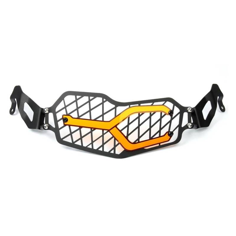 Motorrad Scheinwerferschutz Lampenschirm Für F850GS Für F 850 ​​GS 2018-2021 Scheinwerfer Schutzfolie Motorrad Scheinwerfer Grill Abdeckung After Market Edelstahl(Orange) von GOINTDJD