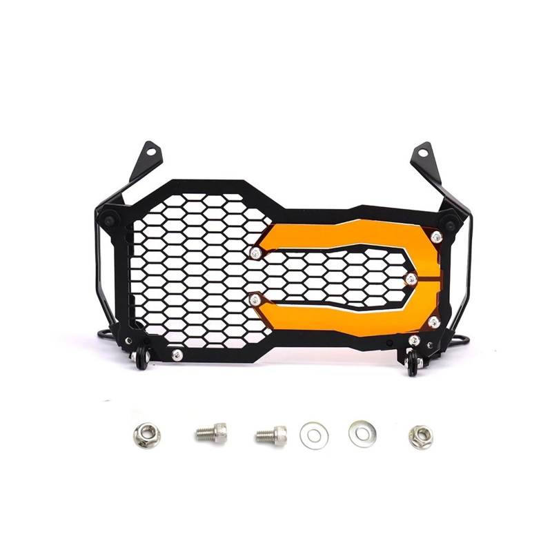 Motorrad Scheinwerferschutz Lampenschirm Für R1200GS LC Für ADV Für GS Für R 1200 Für Abenteuer 2013-2020 Motorrad Scheinwerfer Scheinwerfer Schutz Schutz Grill Abdeckung(Orange) von GOINTDJD