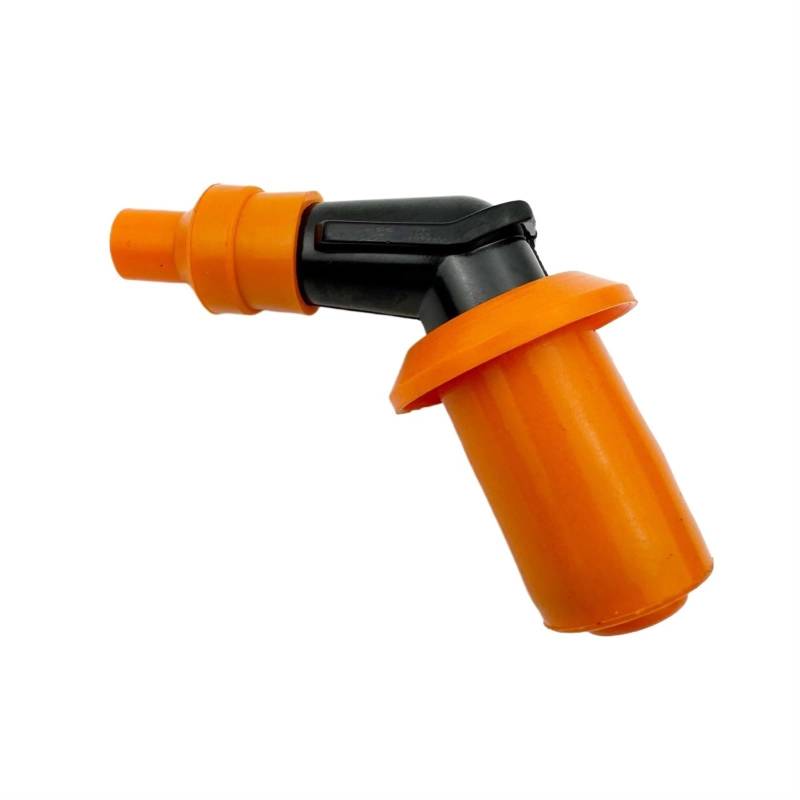 Motorrad Zündung Für GY6 Stecker Kopf Mop-up ATV Zündung Zubehör 1 Stücke Schwarz Orange Motorrad wasserdichte Zündspule Gummi Kappe Zündschalter Mit Schlüsseln von GOINTDJD