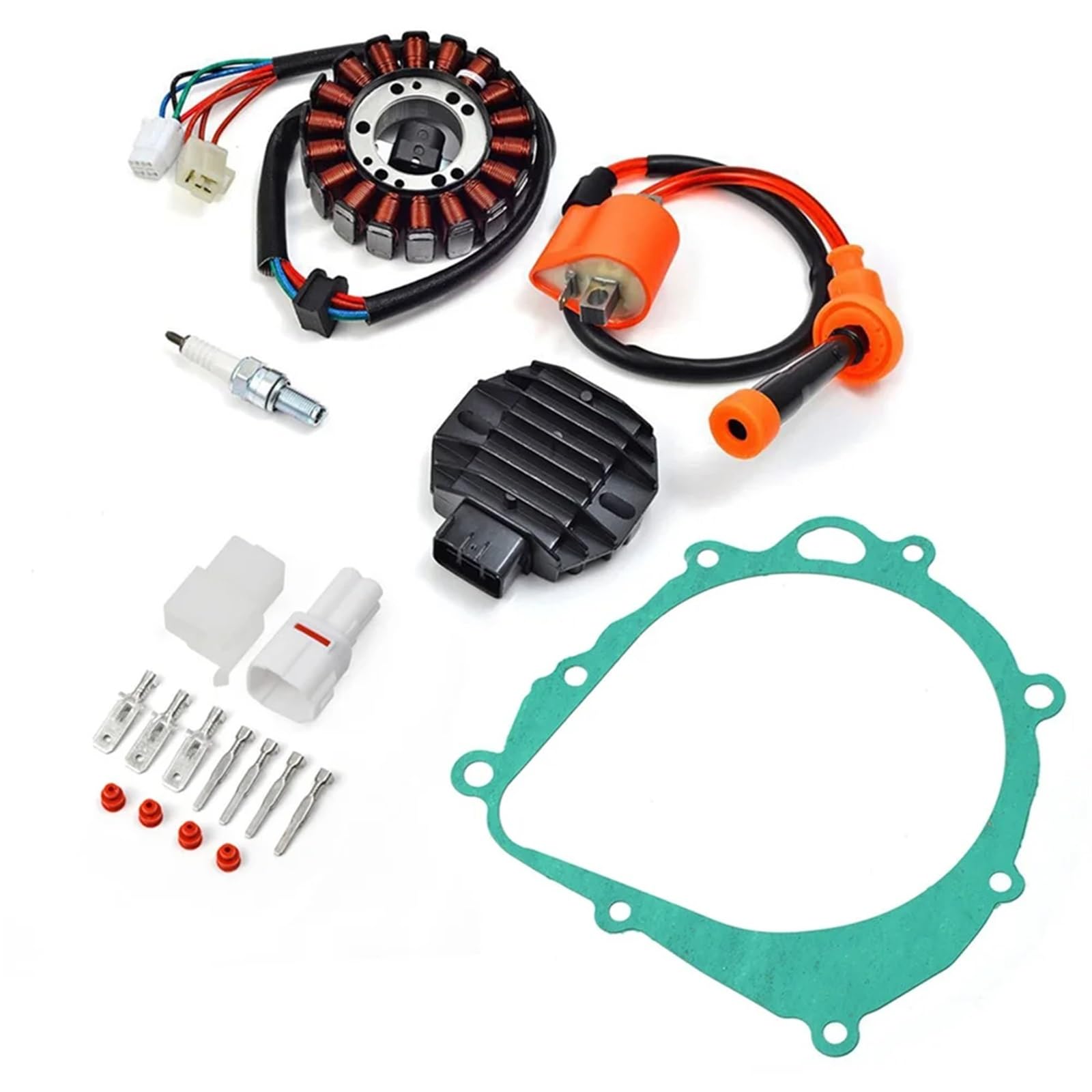 Motorrad Zündung Für Suzuki Quadsport Für Z400 LTZ 400 LTZ400 2003-2008 32101-07G00 Stator Regler Zündspule Stecker Dichtung Kit Zündschalter Mit Schlüsseln von GOINTDJD