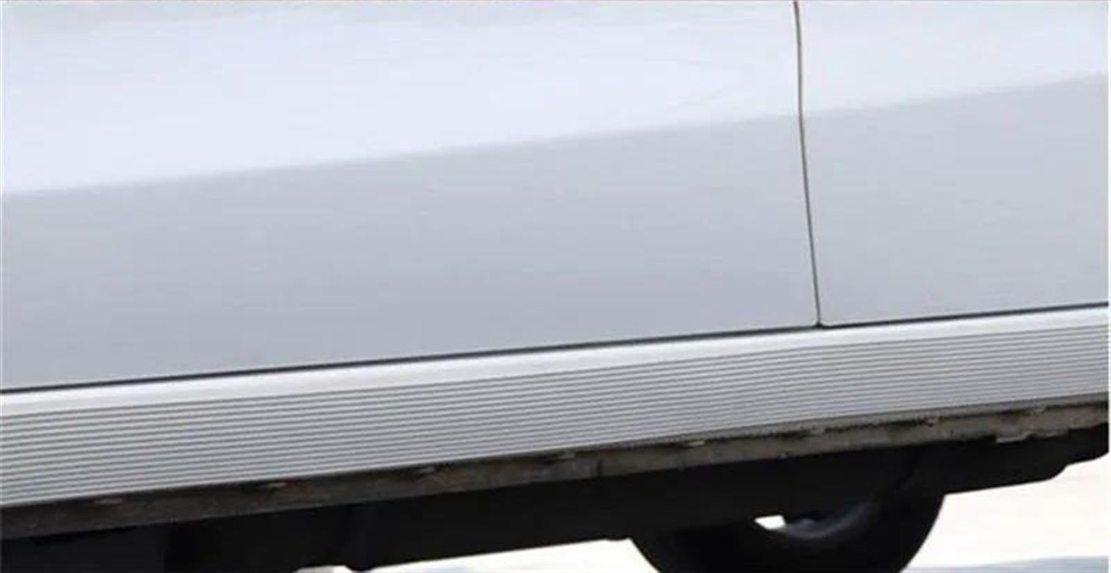 Seitenschweller 1M/300CM/4M Autotür Seitenkantenschutz Dekorativer Schutz Karosserie Seitenschweller Schutzstreifen Autoaufkleber Für Autos Winglet Diffuser(1M x0.5M Black) von GOINTDJD