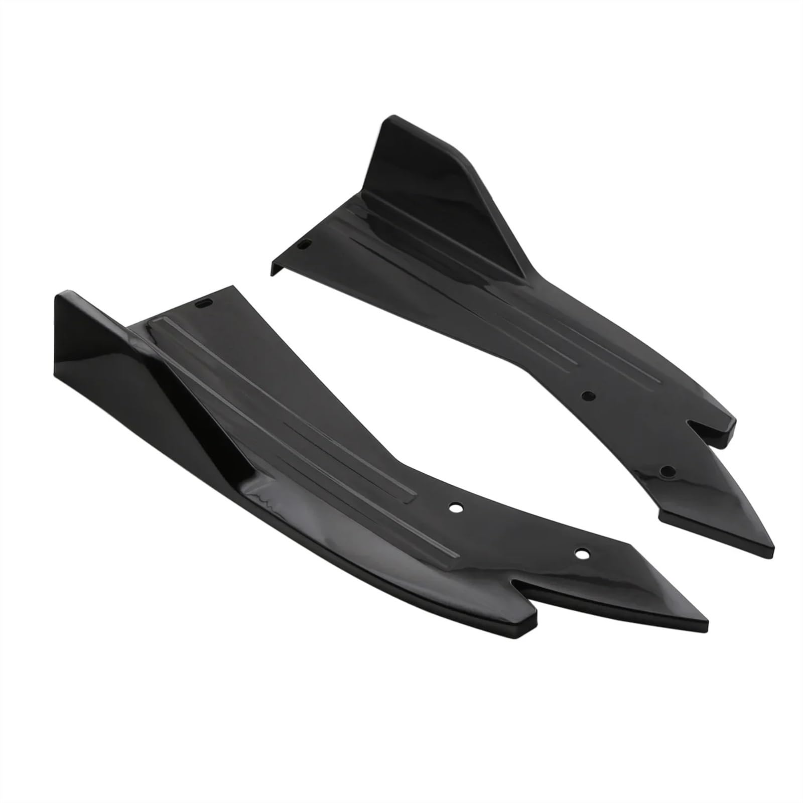 Seitenschweller Für 5 Series E60 E61 F10 Heckstoßstangenschutz Canards Splitter Seitenschweller Schutz Body Kits Abdeckung Aufkleber Winglet Diffuser(Schwarz) von GOINTDJD