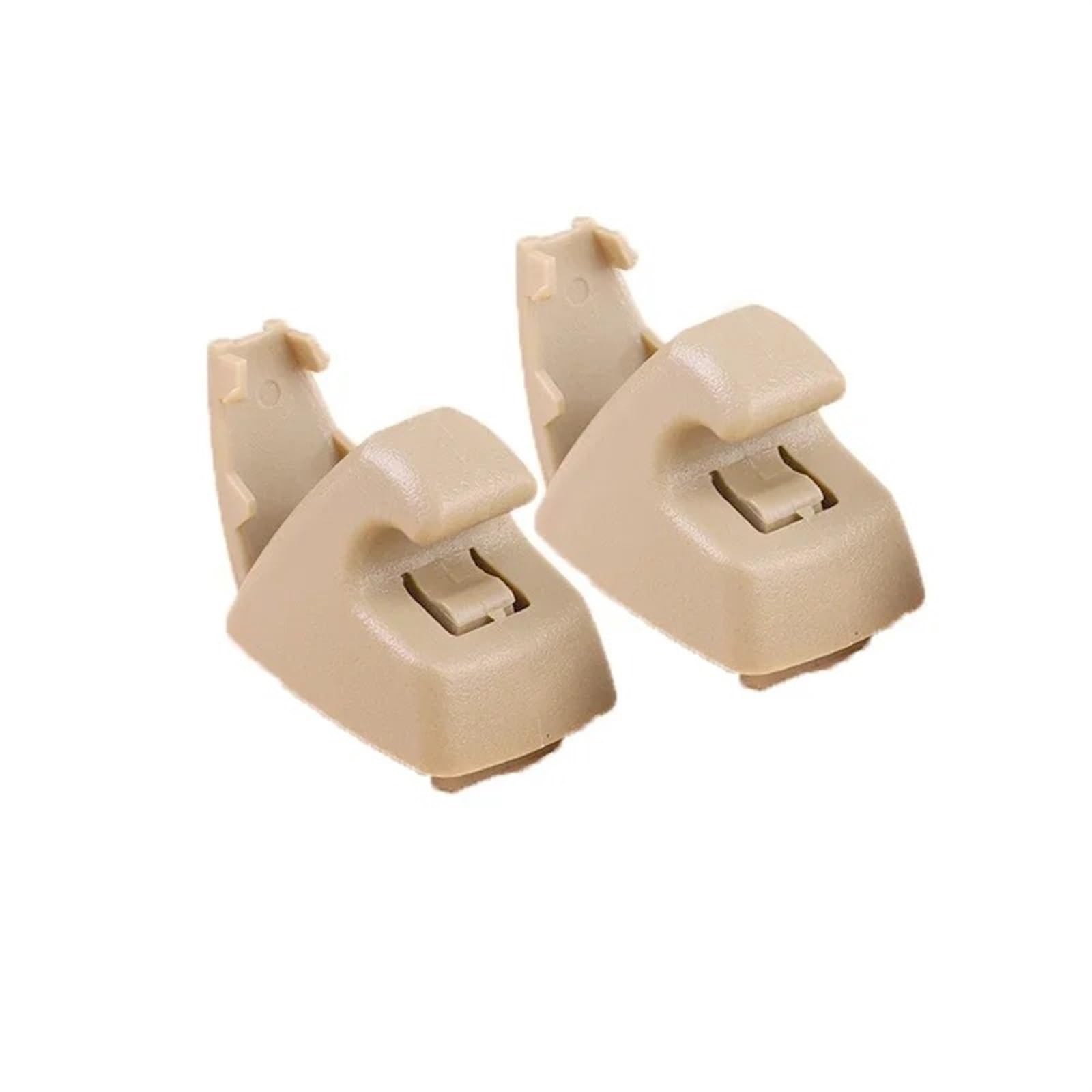 Sonnenblende 2 Stücke Auto Sonnenblende Clip Grau Sonnenblende Unterstützung Clip Retainer Halterung Haken Für Chevrolet Für Cruze Für Sonic Für Funken 95994975 Auto Sonnenschutz(Beige) von GOINTDJD