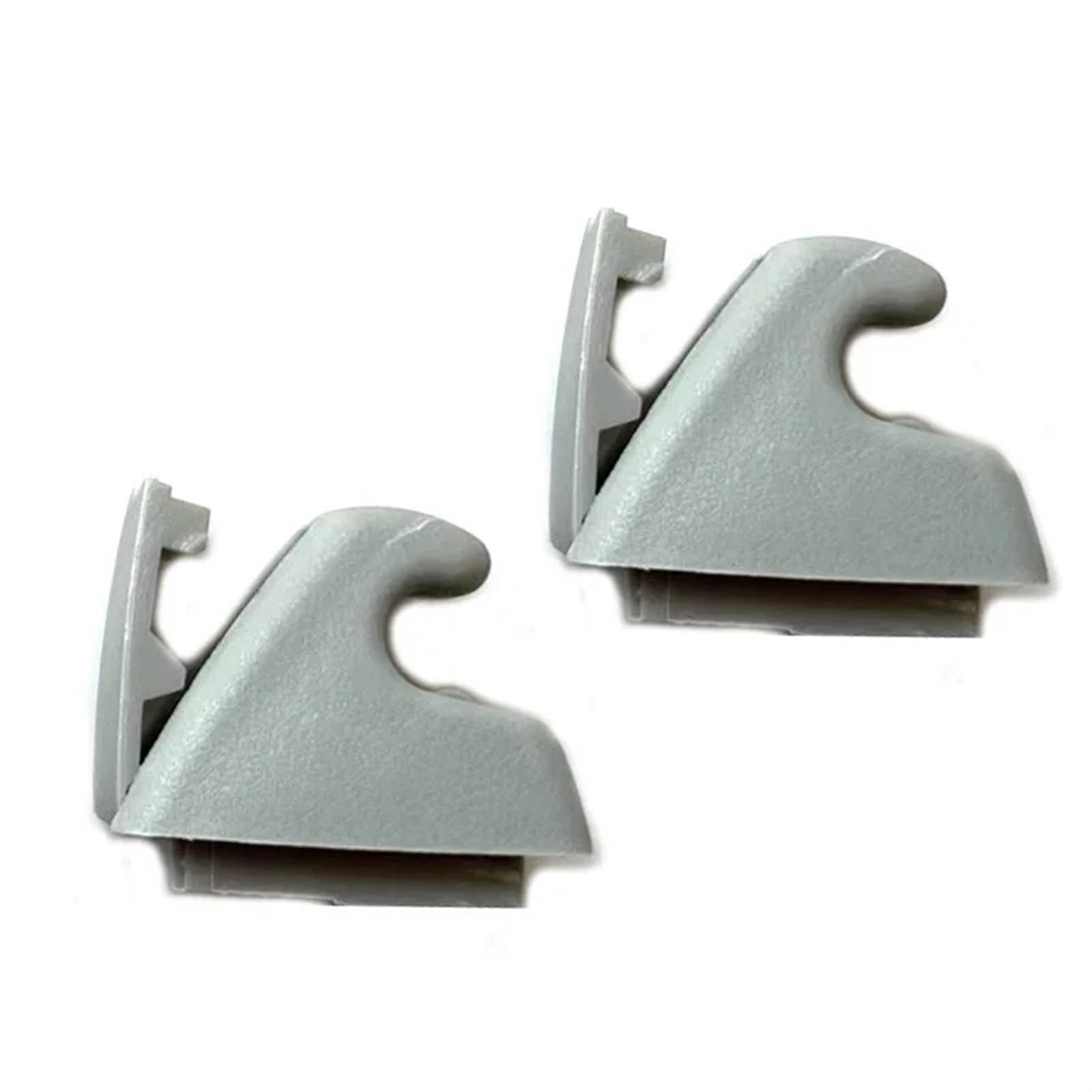 Sonnenblende 2 Stücke Auto Sonnenblende Clip Grau Sonnenblende Unterstützung Clip Retainer Halterung Haken Für Chevrolet Für Cruze Für Sonic Für Funken 95994975 Auto Sonnenschutz(Grey) von GOINTDJD