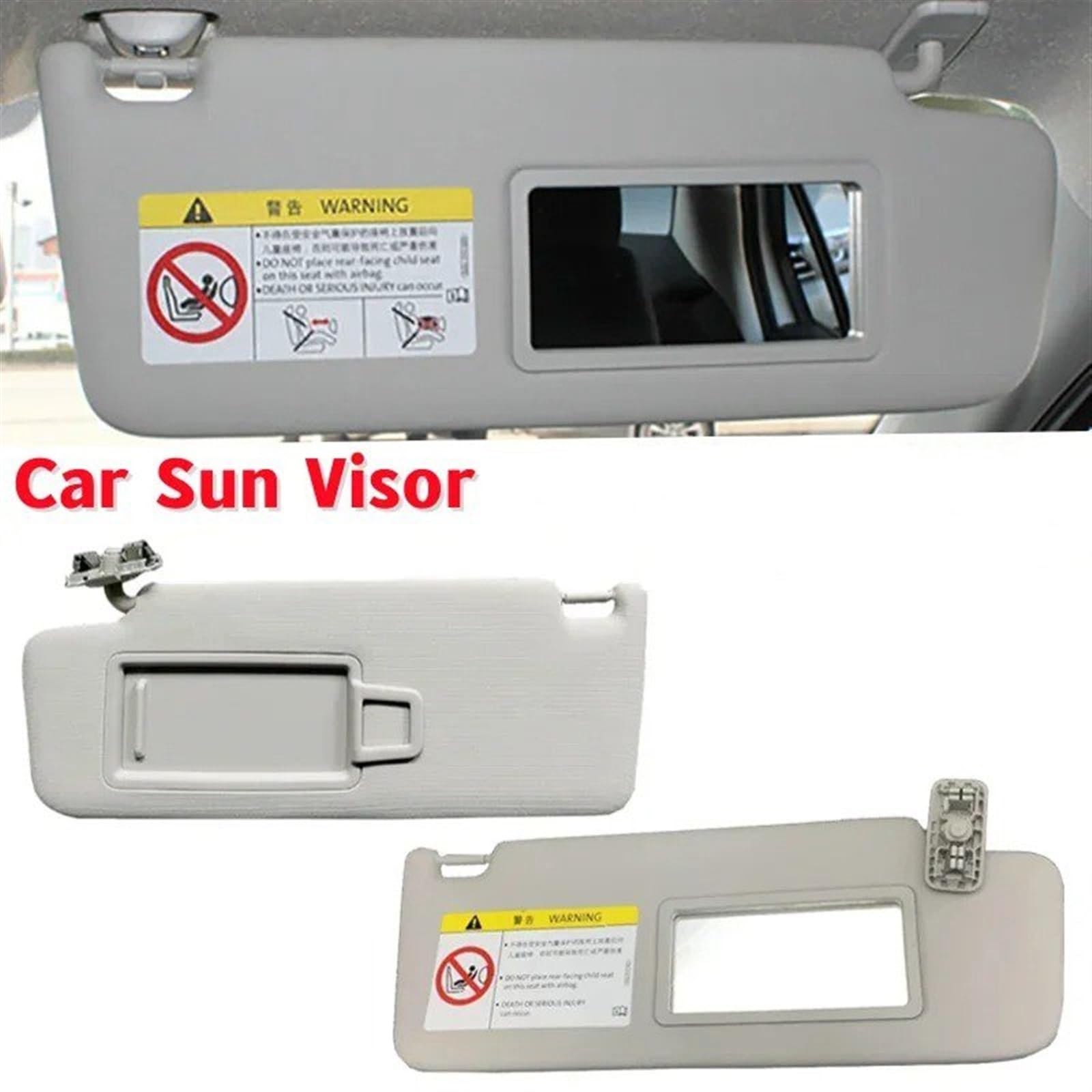 Sonnenblende Auto-Sonnenblende Mit Spiegel Für Skoda Für Octavia 2013 2014 2015 2016 2017 2018 Auto Sonnenschutz(1pc Right) von GOINTDJD