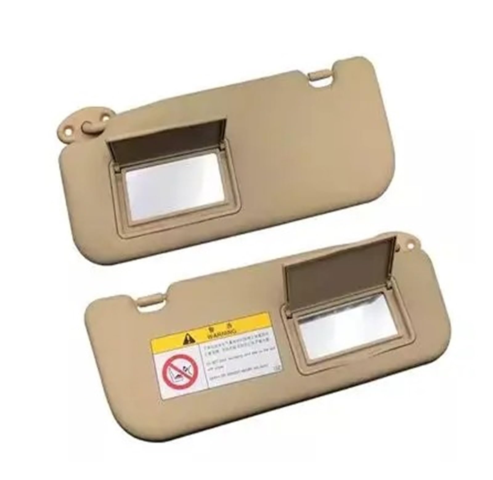 Sonnenblende Auto Vorne Links/Rechts Sonnenblende Panel Sonnenblende Mit Make-Up Spiegel Für Toyota Vios Für Yaris 2014 2015 2016 2017 2018 2019 2020 Auto Sonnenschutz(Y a Pair beige) von GOINTDJD