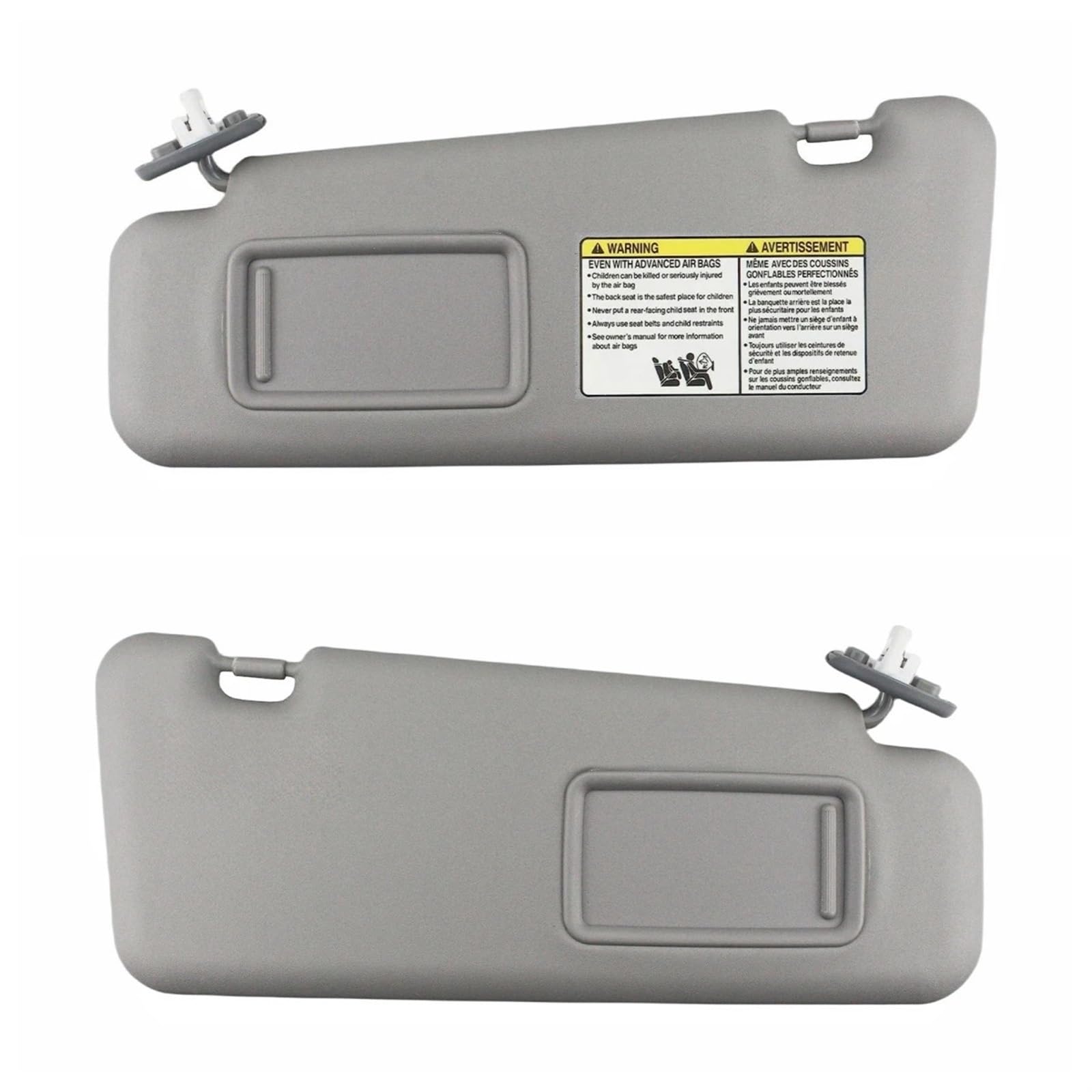 Sonnenblende Sonnenblenden Mit Licht Für Toyota Für Highlander 2008 2009 2010 2012 2013 74320-48500-B0 Auto Sonnenschutz(Gray Left and Right) von GOINTDJD