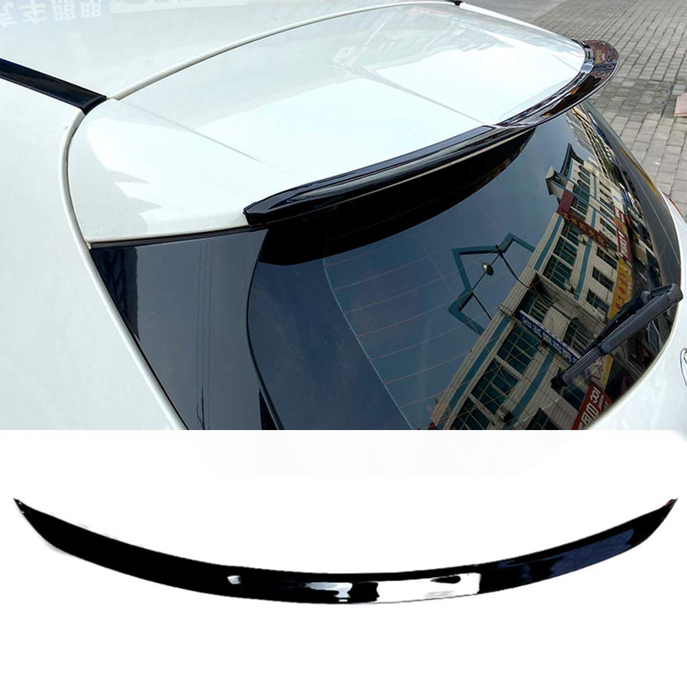 Premium ABS Material Spoiler Heckspoiler für Mercedes Benz A-Klasse W176 A180 A200 2013-2018, stanzfreie 3M-Klebstoffmontage, glänzend schwarz von GOINUS