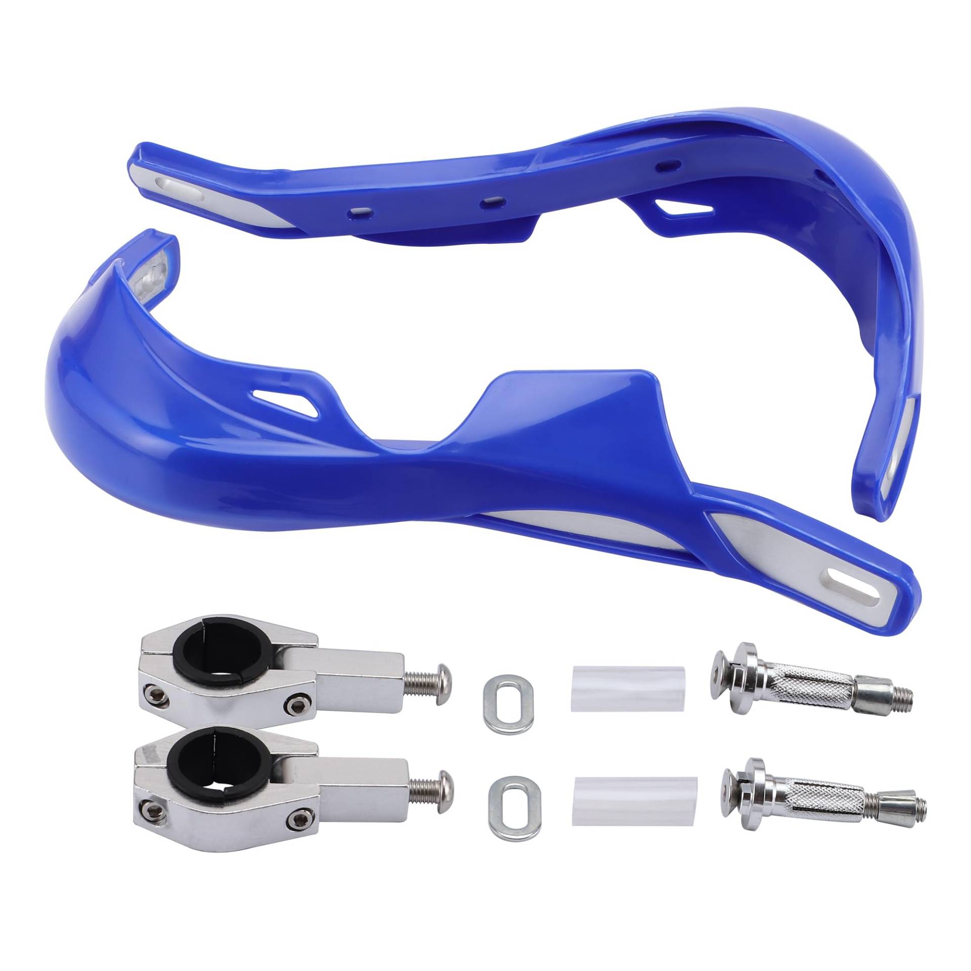 GOOFIT 1" Aluminium-Legierung Lenkerhandbürste Guards Schutzhandschützer Kit Ersatz für Motocross-Motorrad Offroad-Pitbike Dirtbike ATV Blau von GOOFIT