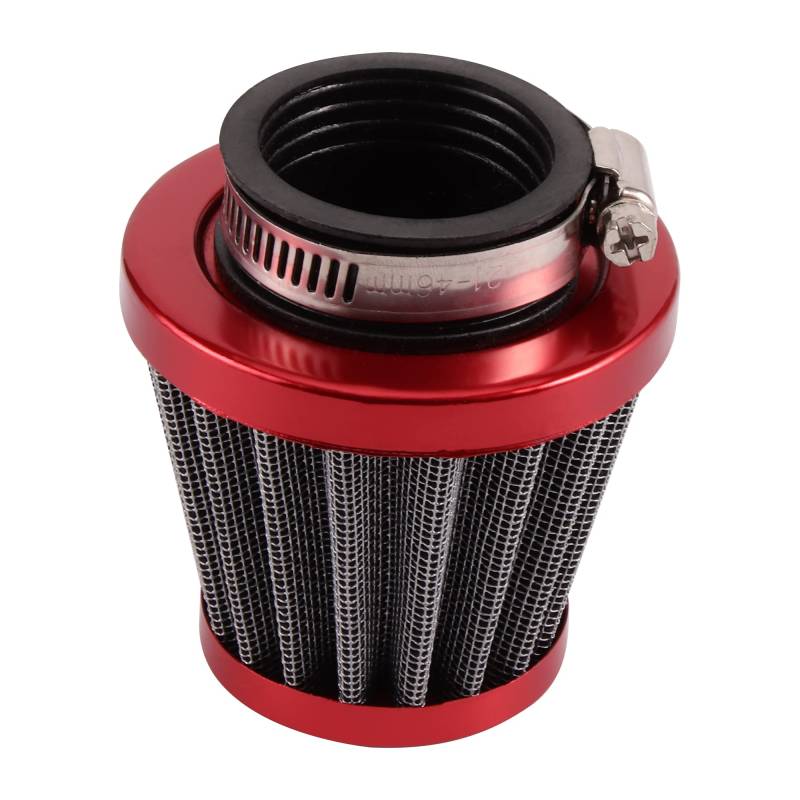 GOOFIT 38MM Luftfilter Ersatz für CB CG 150cc 200cc PZ26 PZ27 Vergaser Moped Scooter ATV Dirtbike Rot von GOOFIT