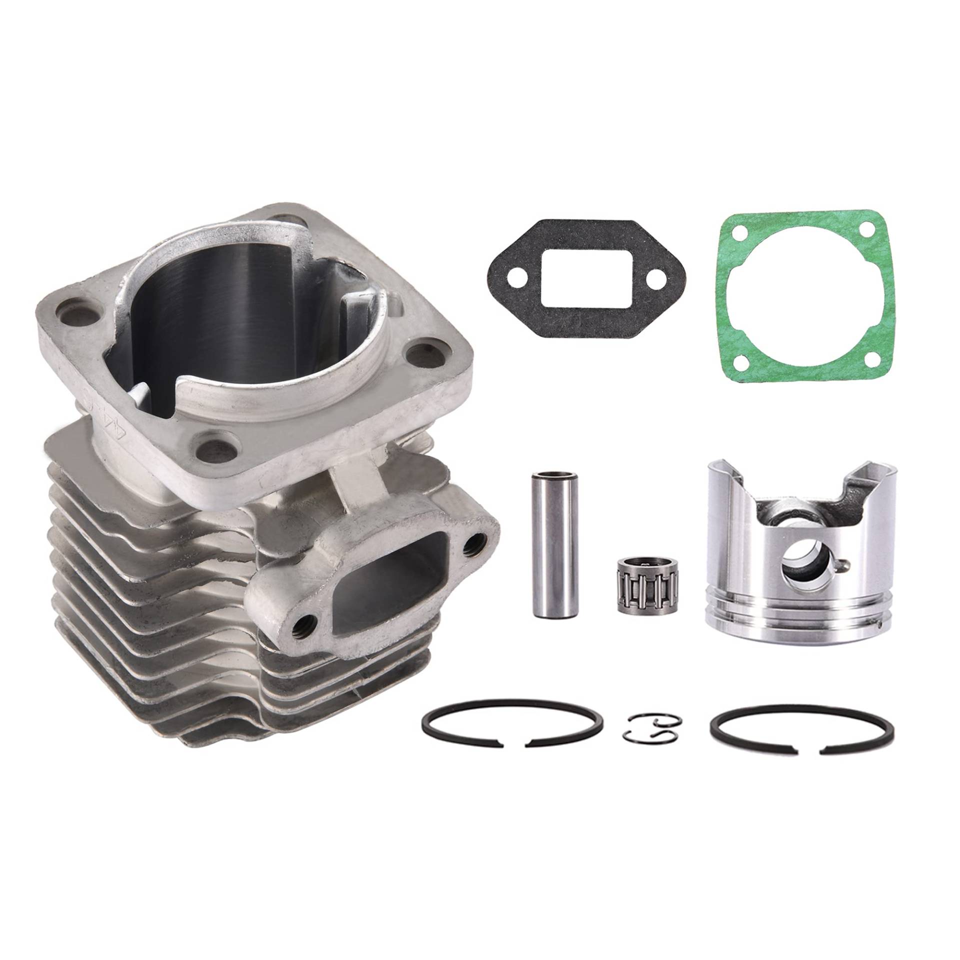 GOOFIT 44mm 44-6 Big Bore Zylinder Kolbenring Kit Montagesatz Ersatz für 43cc 47cc 49cc 2-Takt Motor Mini Quad ATV Pocket Dirtbike von GOOFIT