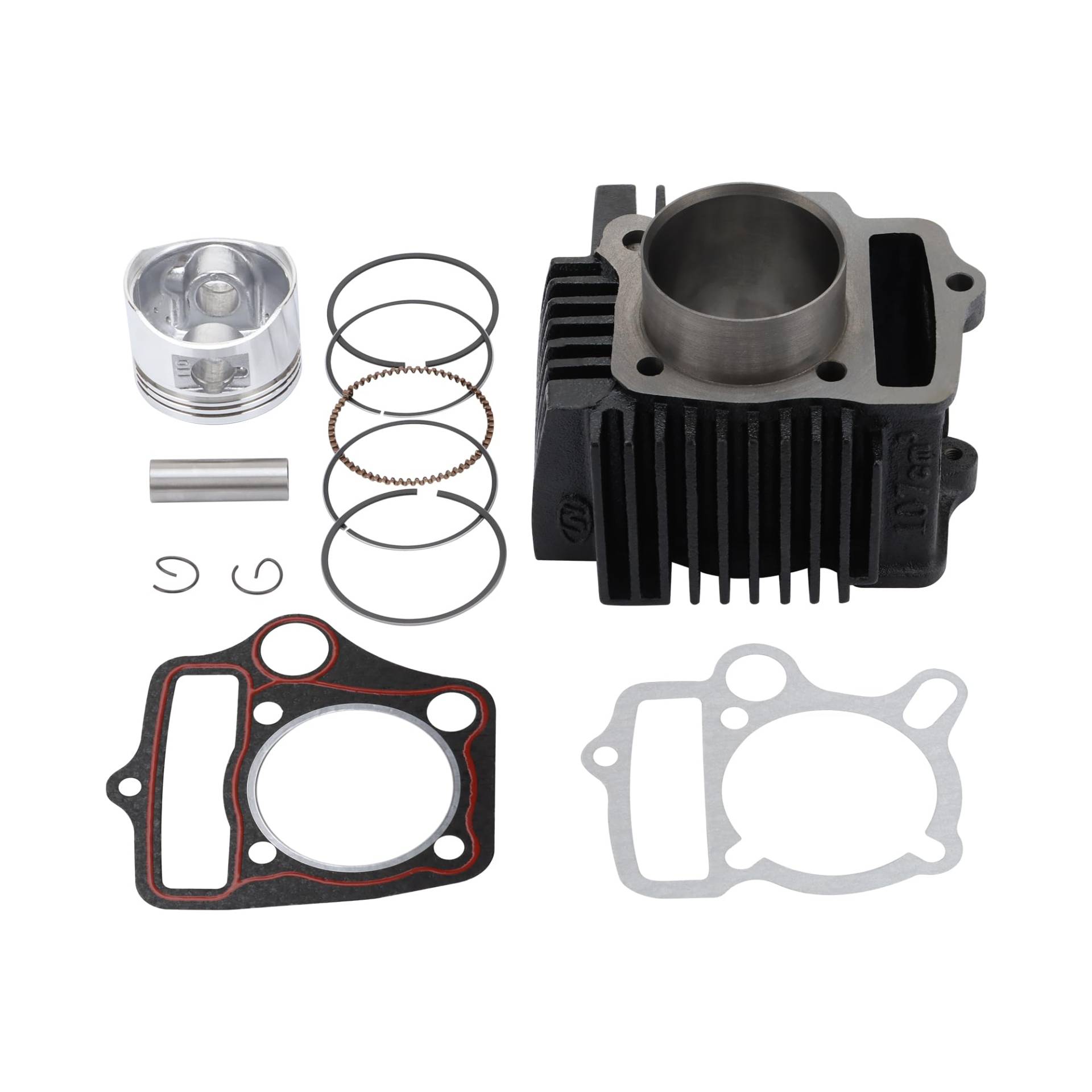 GOOFIT 52.4mm Downstream Zylinder Liner Assembly Rebuild Kit mit Dichtungen Kolben Ersatz Für 4-Takt 110cc Motorrad Motor ATV Go Kart Dirt Bike Pit Bike von GOOFIT