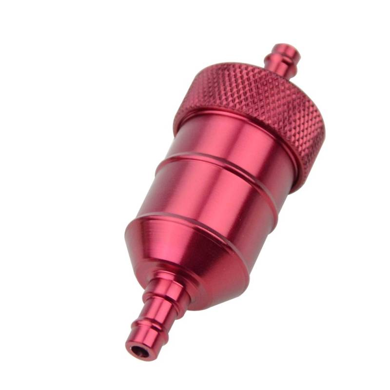 GOOFIT Aluminium Kraftstofffilter Ersatz für ATV Motorrad Mini rot von GOOFIT