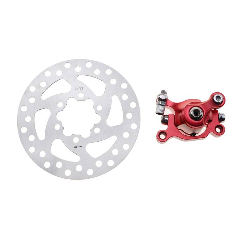 GOOFIT Bremssattel 120mm Disc Rotor Bremse vorne hinten Ersatz für MBX10 MBX11 Mini Dirtbike 47cc 49ccm Pocketbike Goped Scooter Go-Kart von GOOFIT