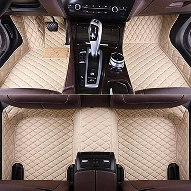 Autofußmatten Teppich,kompatibel mit Audi A5 Cabriolet B9 2017-2024, Autofußmatte,4-beige von GOPC