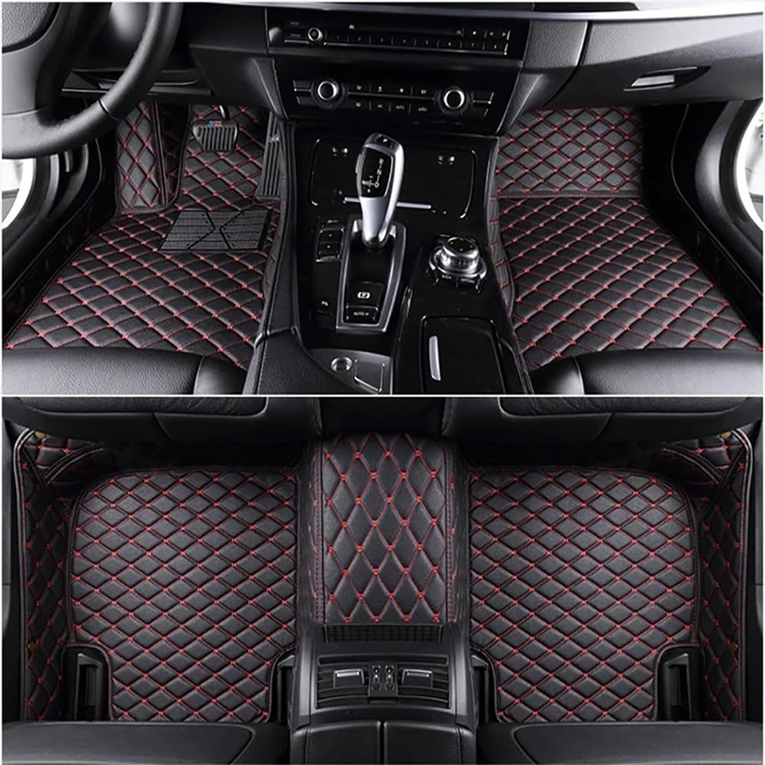 Autofußmatten Teppich,kompatibel mit Lincoln MKX 2010-2013, Autofußmatte,3-Black red von GOPC