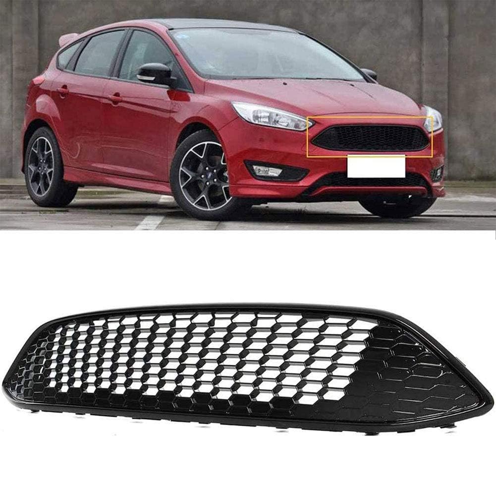 GOPC Auto-Frontgrill, kompatibel mit Ford Focus Mk3 St Line 2015-2017, Frontgrill Kühlergrill,1-Black von GOPC