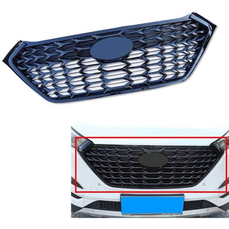 GOPC Auto-Frontgrill, kompatibel mit Hyundai Tucson 2015-2018, Frontgrill Kühlergrill von GOPC