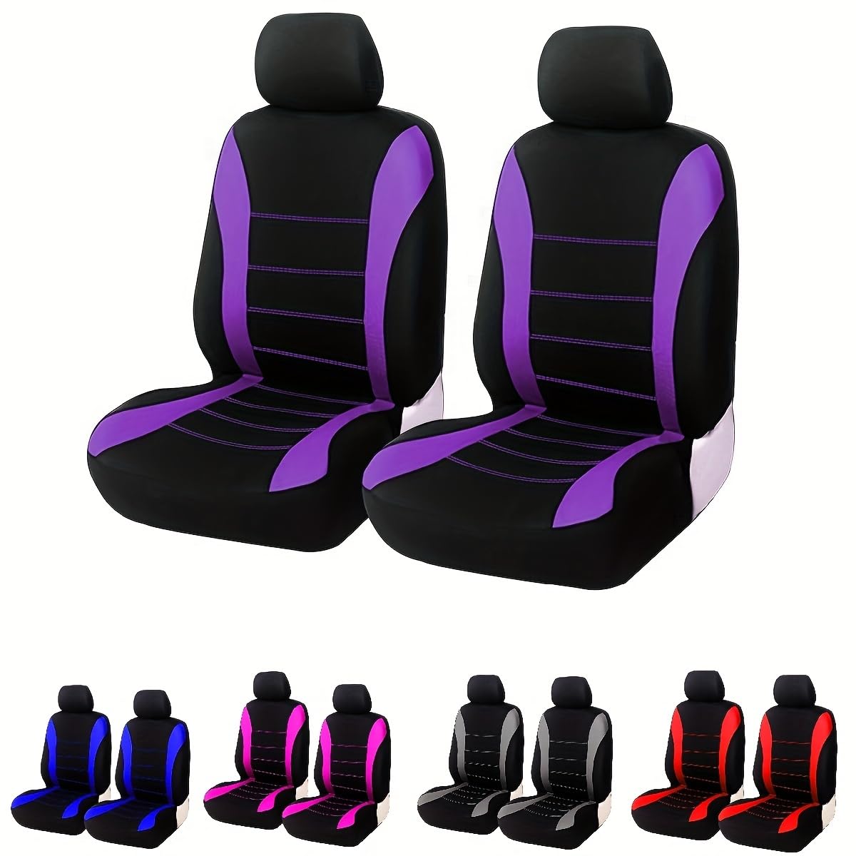 GOPC Autositzbezüge,kompatibel mit Ford GT,Autozubehör,5-purple von GOPC