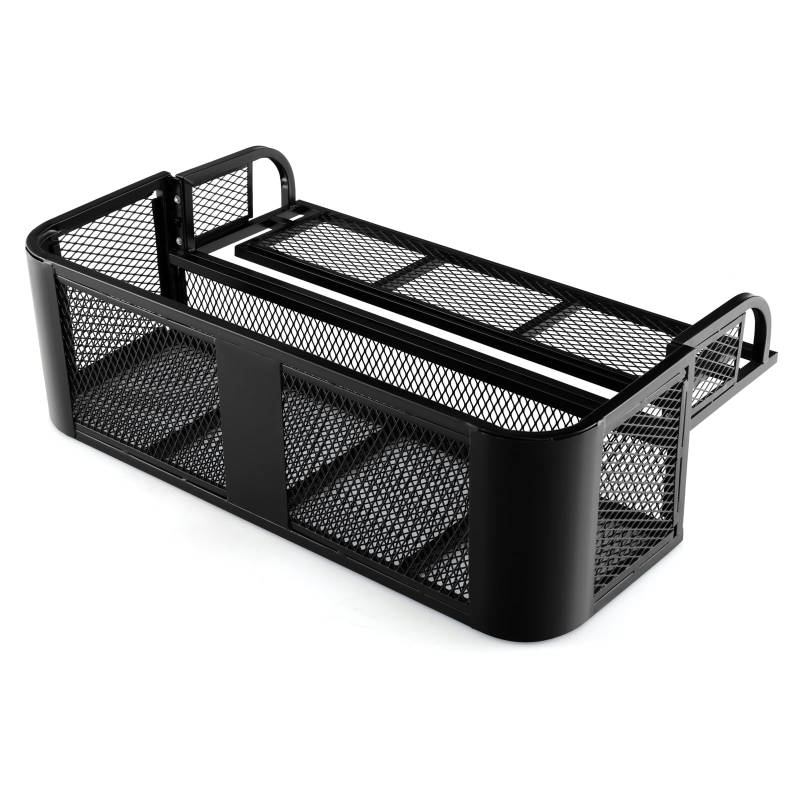 GOPLUS ATV Heckträger, ATV Transportkorb aus Metall für Angeln & Jagen & Camping, Frontladekorb, Heckablagekorb, 104×67×32 cm, Schwarz von GOPLUS