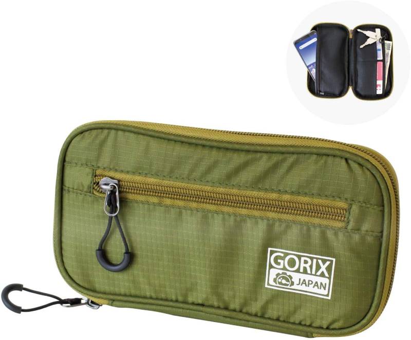 GORIX Cycle Wallet Pouch Bag wasserdichte Handytasche Rennrad MTB Fahrrad (BKPO(Global Edition)) (Grün) von GORIX