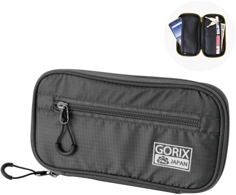 GORIX Cycle Wallet Pouch Bag wasserdichte Handytasche Rennrad MTB Fahrrad (BKPO) (schwarz) von GORIX