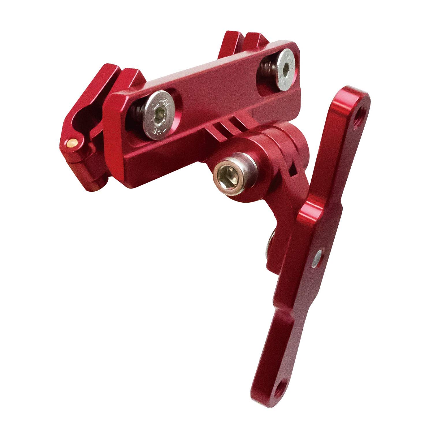 GORIX Fahrrad Flaschenhalter Adapter Halterung verstellbar MTB Rennrad Lenker Wasserflaschenhalter Sattelstützenhalterung (GX-SDLBC) (rot) von GORIX