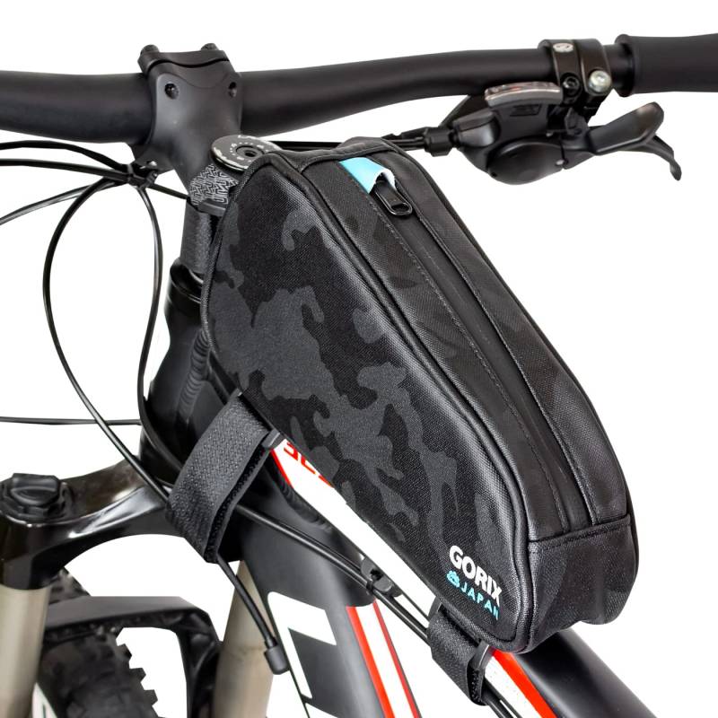 GORIX Fahrrad Oberrohrtasche Rahmentasche vorne Wasserdicht 1L Radfahren Rennrad Mountainbike (GX-POC) von GORIX