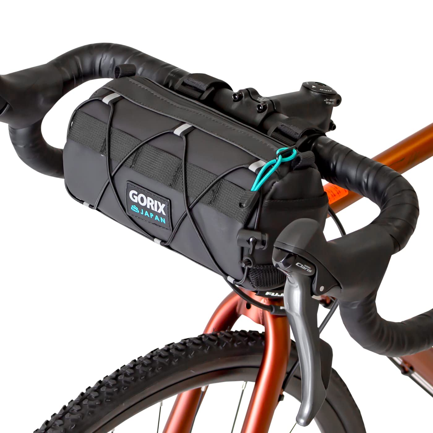 GORIX Fahrradlenkertasche wasserdichte Rahmentasche Rennrad MTB Fahrrad (GX-Amigo) von GORIX