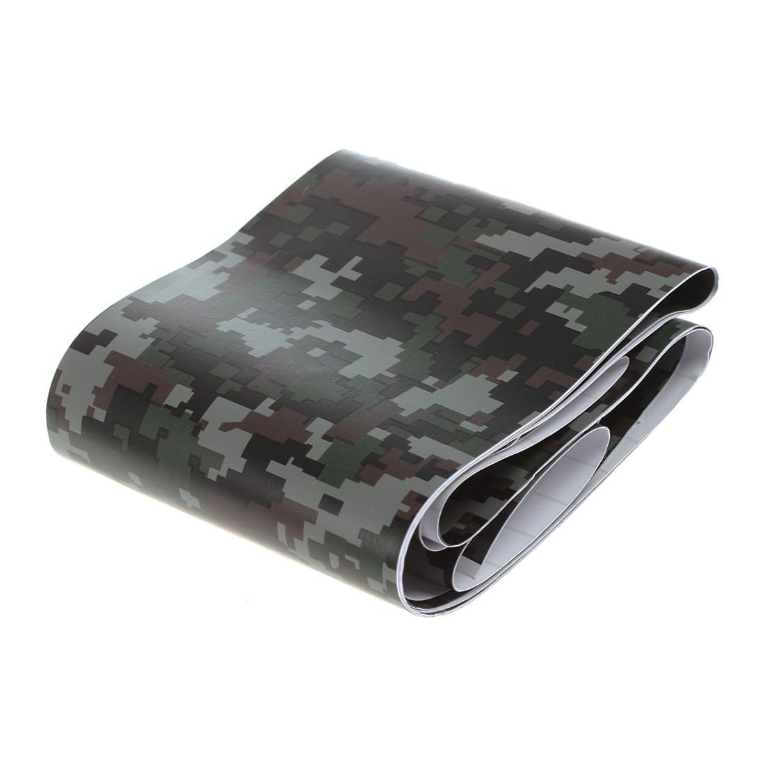 GOSER 1 Rolle Camo Auto Aufkleber Carbon Motorrad PVC Vinyl Armee Aufkleber CAMO Camouflage Aufkleber Schwarz Digital Camouflage 152x10cm von GOSER