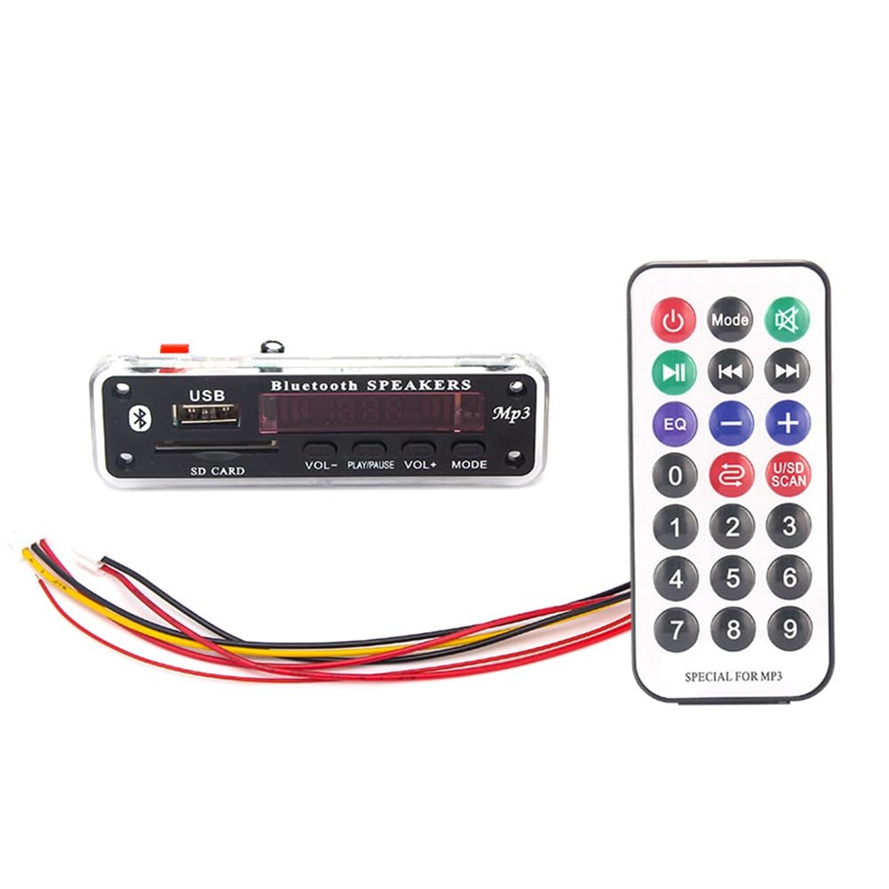 GOSER 12V Bluetooth 5.0 Audio Decoder Platine Mp3 Audio Modul USB AUX SD FM Radio Decoder Board Modul für Auto Ersatzteile von GOSER