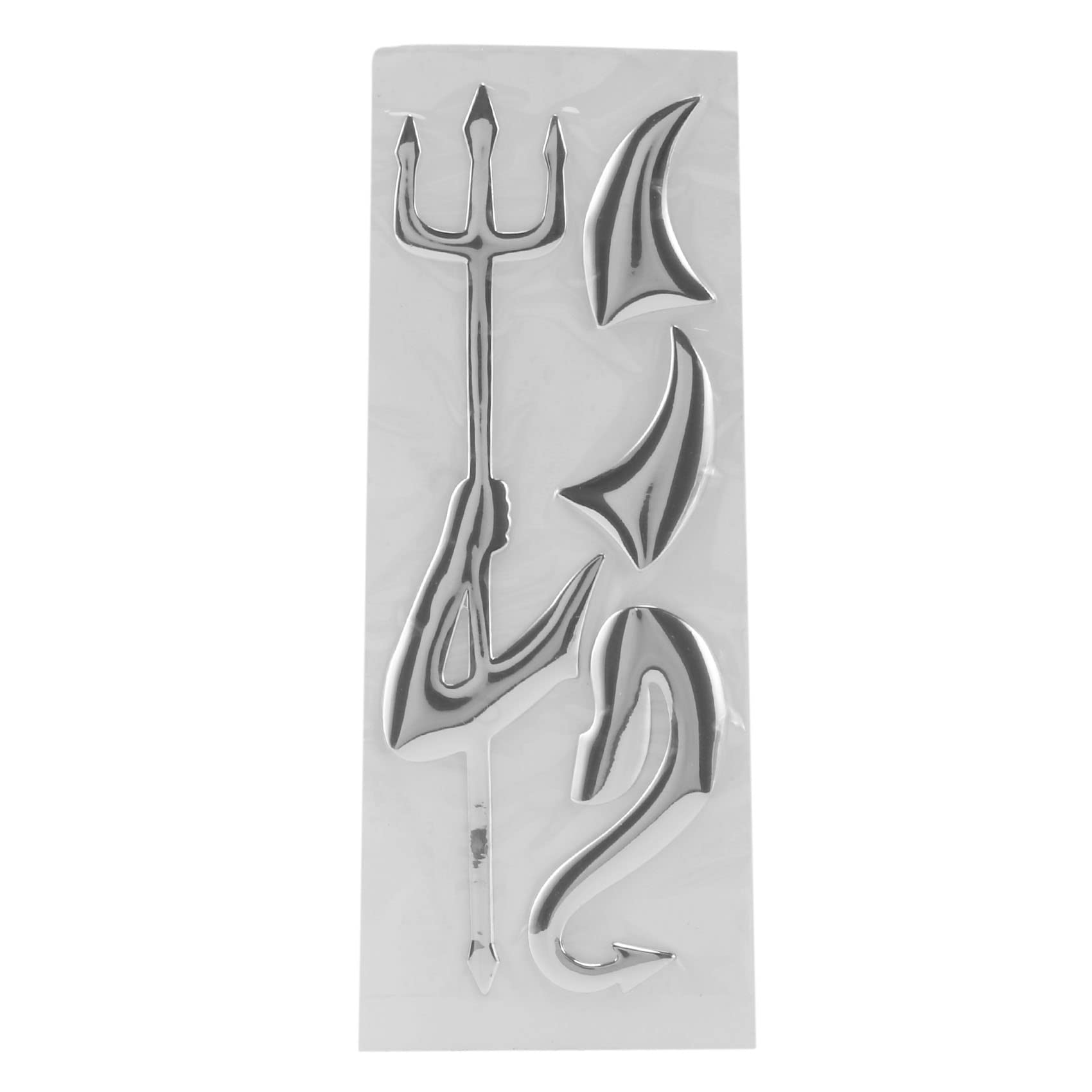 GOSER 3D Chrom Silber Auto Aufkleber Devil Emblem von GOSER