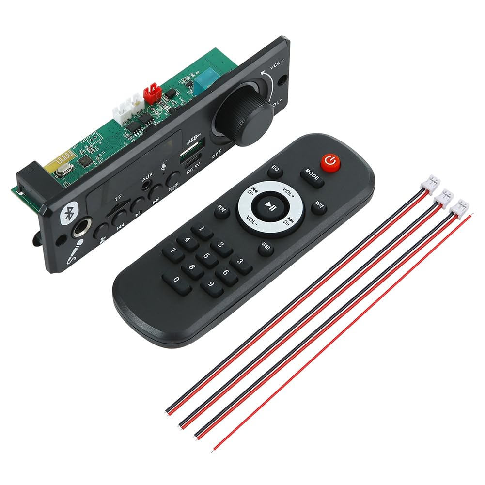 GOSER Bluetooth MP3 WAV Decoder Board Verstärker Freisprecheinrichtung Auto Audio Mikrofon USB TF Radio MP3-Player Lautsprecher von GOSER