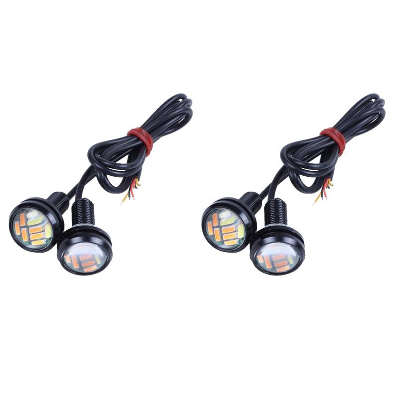 GOSIA 4 Farben 12 V 23 mm Dual Switchback 4014 12 LED Drl Eagle Eye Daytime Light von GOSIA