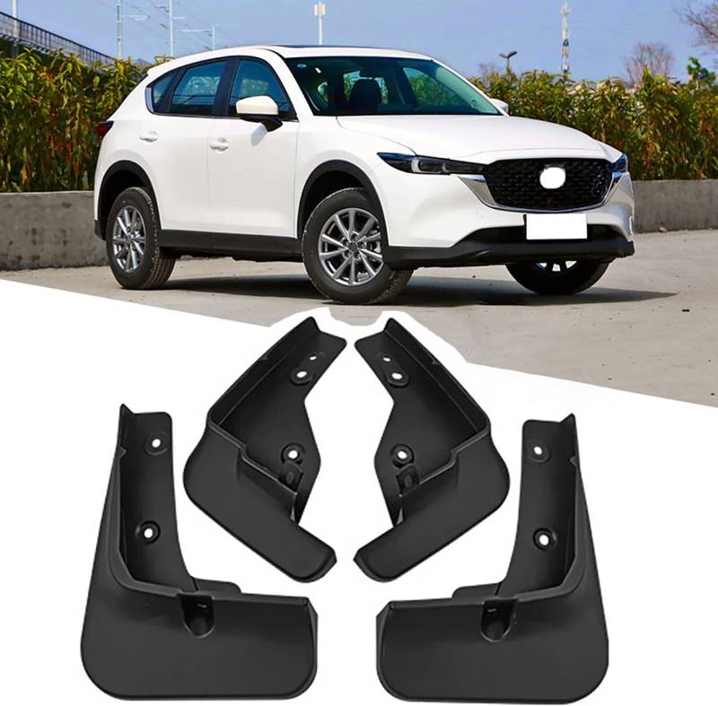 4 Stück Auto Mud Flaps für Mazda CX-5 2022-2023, Wasserdicht Mudguards Front Rear Splash Guard Spritzfest Schmutzfänger Protektoren Bausatz von GOSUNA