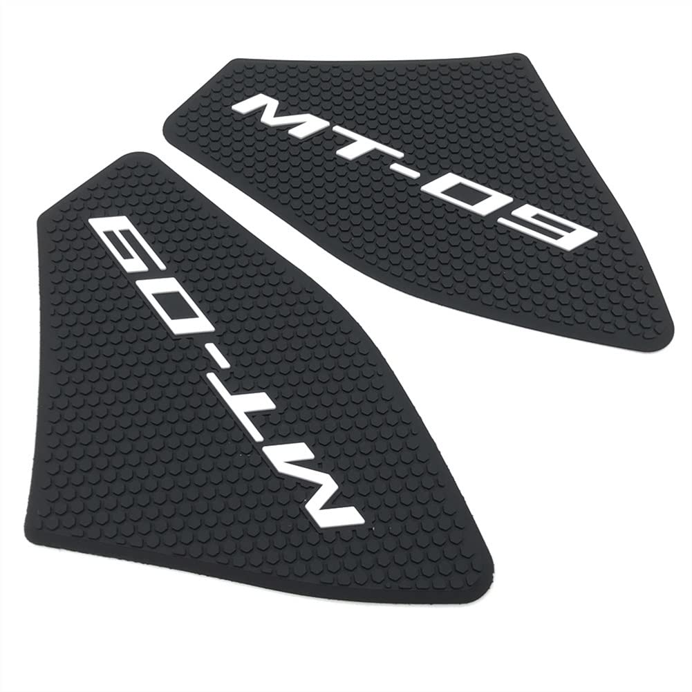 GOUDAN Motorrad tankpad Für Yamaha MT-09 MT09 MT 09 2021-2022 Motorradbehälter Side Grip Traktion Knieschutzaufkleber Anti Slip Pad (Color : Black) von GOUDAN