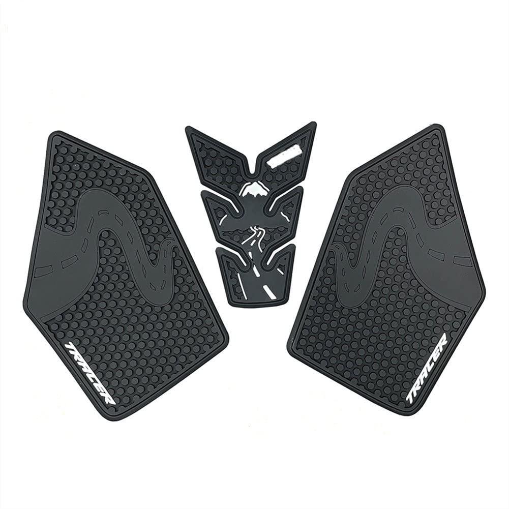 Motorrad tankpad Für Yamaha Tracer 900 Tracer 9 GT 2021 Motorrad rutschfeste Seite Kraftstofftank Aufkleber Wasserdichtes Pad Gummiaufkleber (Color : A) von GOUDAN