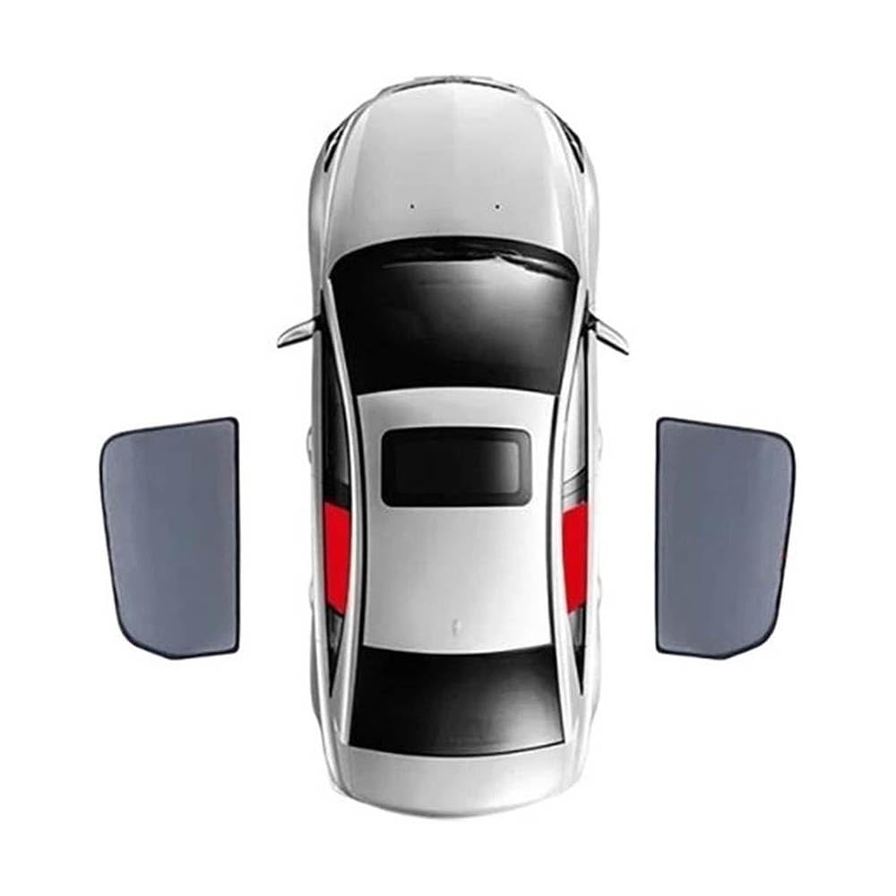 Auto Fenster Sonnenschutz für Mercedes Benz EQE SUV 2022 2023 2024 Frontscheibe Tür Seite Heckscheibe Faltbarer Sonnenschutz Netzvisier Innen Zubehör,D von GOYMFK