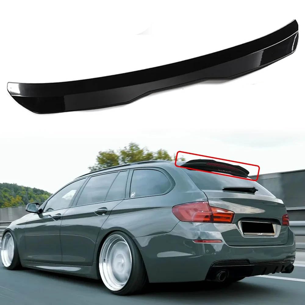 GOYMFK Glänzend Schwarz Auto Heckspoiler Hintere Kofferraum Fenster Dachspoiler Flügel für BMW 5er Touring F11 M Sport 2010 2011 2012 2013-2017 Karosserie Styling Exterieur Zubehör von GOYMFK