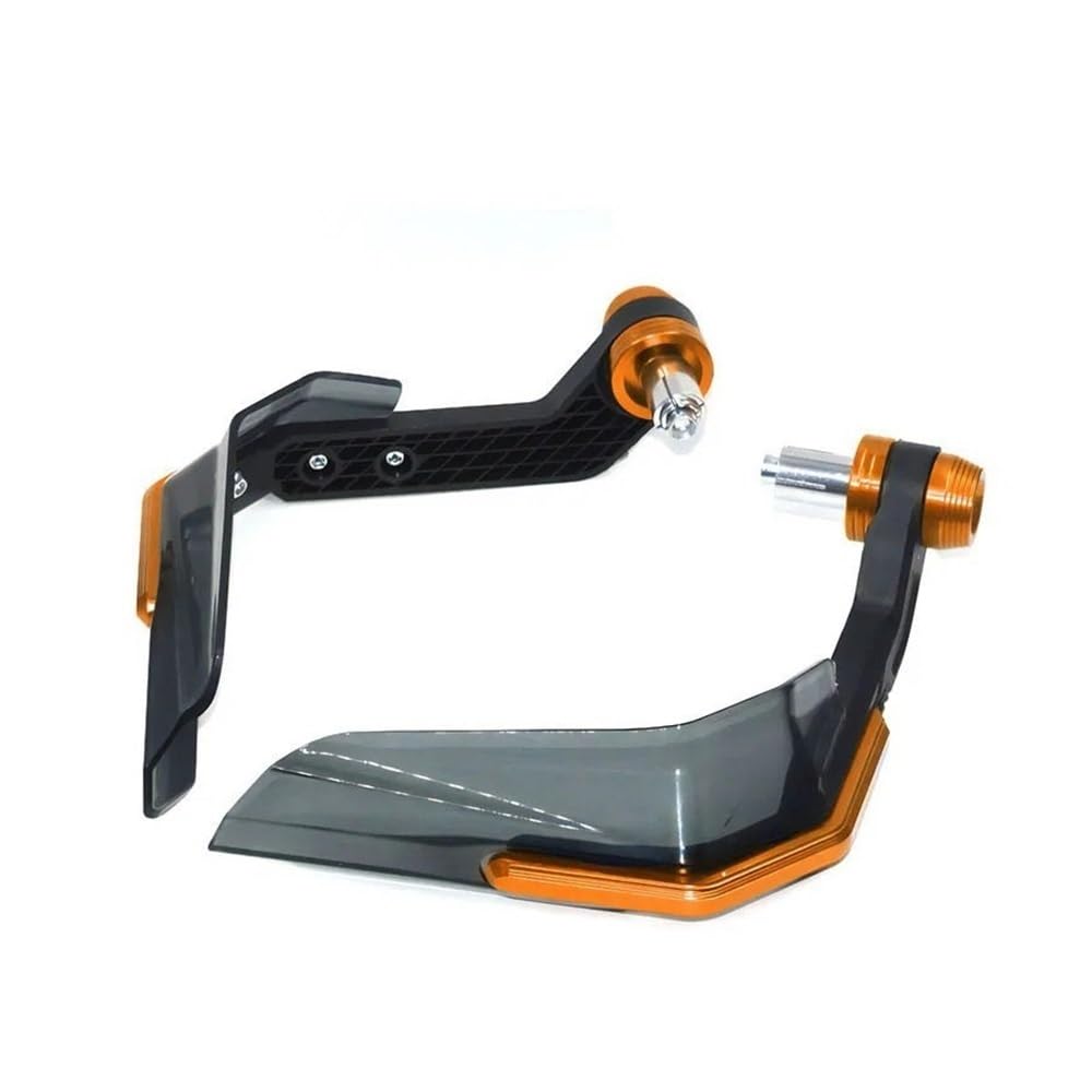 GOYMFK Motorrad-Griffschutz Für k-awasaki Für VN 650 Für Vulcan S VN650 Für VULCANS Lenker Motorrad Handschutz Schild Hand Schutzfolie Windschutzscheibe (Color : NO Logo Orange) von GOYMFK