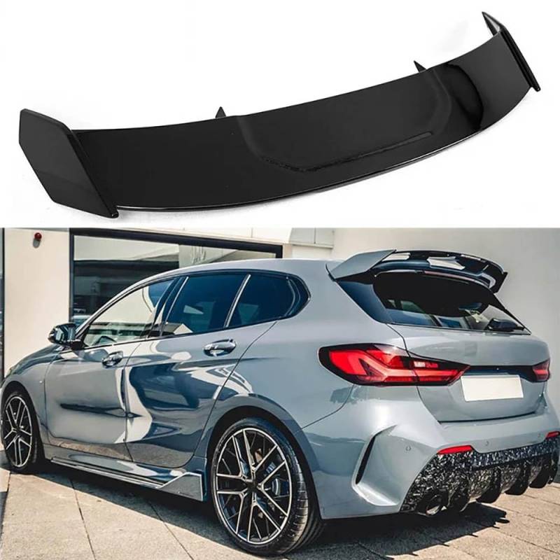 GOYMFK Glänzend Schwarz Auto Heckspoiler Hintere Fenster Kofferraum Dachspoiler Flügel für BMW 1er F40 M135i 128ti 118d 2019-2023 Styling Karosserie Exterieur Zubehör von GOYMFK