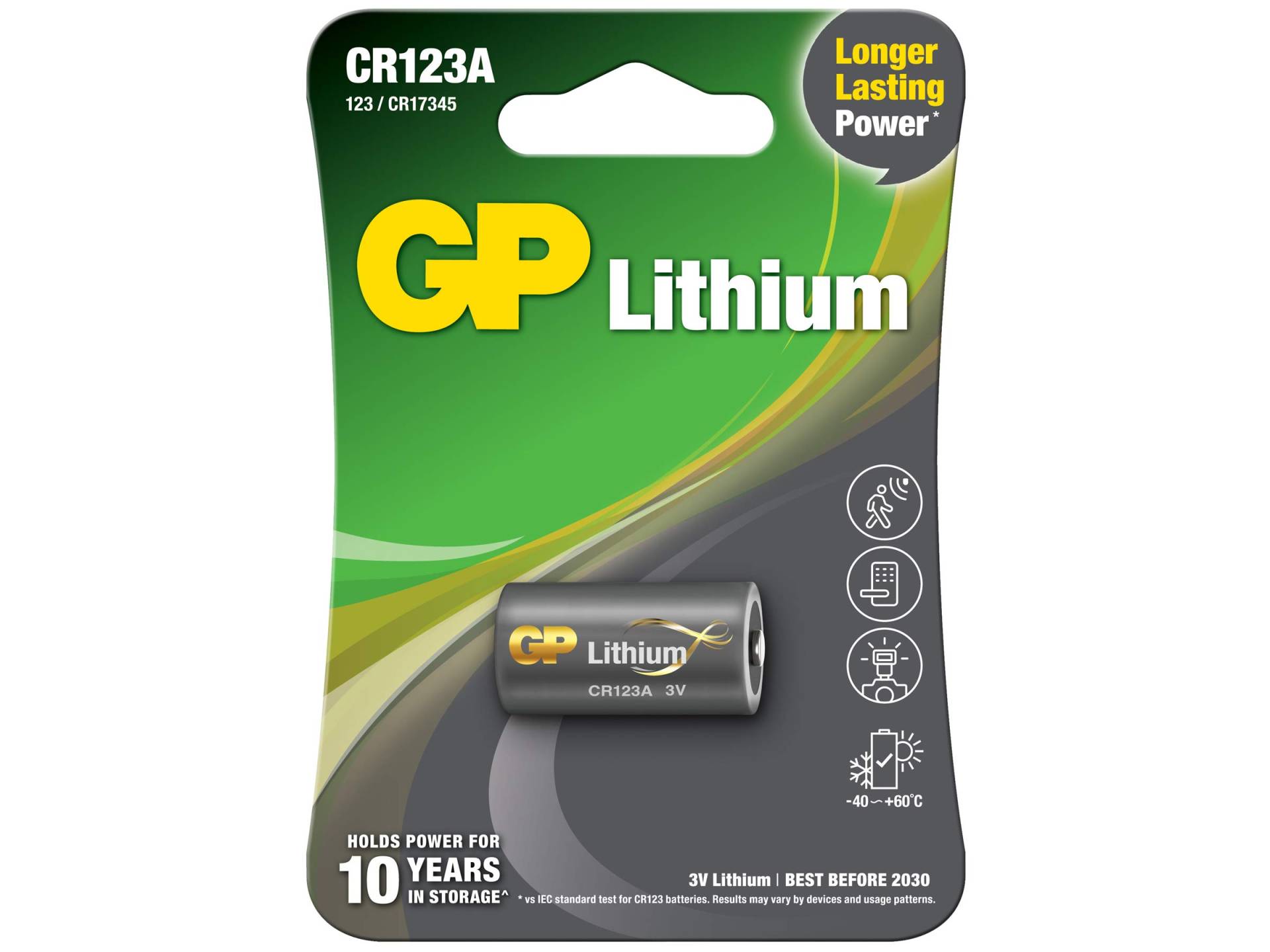 GP Batteries Lithium Batterie CR123A / DL123A (3 Volt), keine von GP