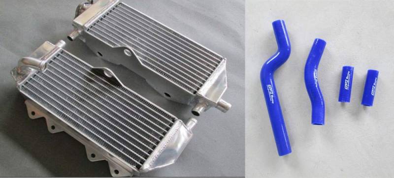 Für Yamaha YZ250 2002–2011 2-Takt 03 04 05 06 07 08 Aluminium-Kühler und Schlauch von GPI Racing