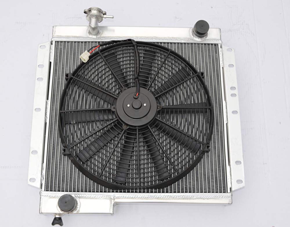 Heizkörper und Ventilator für Land Cruiser BJ40 BJ42 MT, 3-reihig, Aluminium, 62 mm von GPI Racing