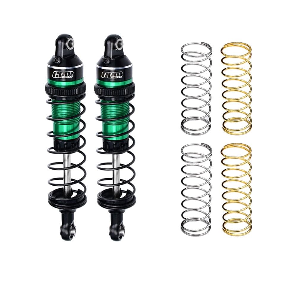 Aluminium 7075 Alloy Front Or Rear Adjustable Spring Shock 87mm for Traxxas 1/16 Mini Maxx 4WD RTR Brushless Monster Truck 107154-1 Upgrades - Green von GPM Racing