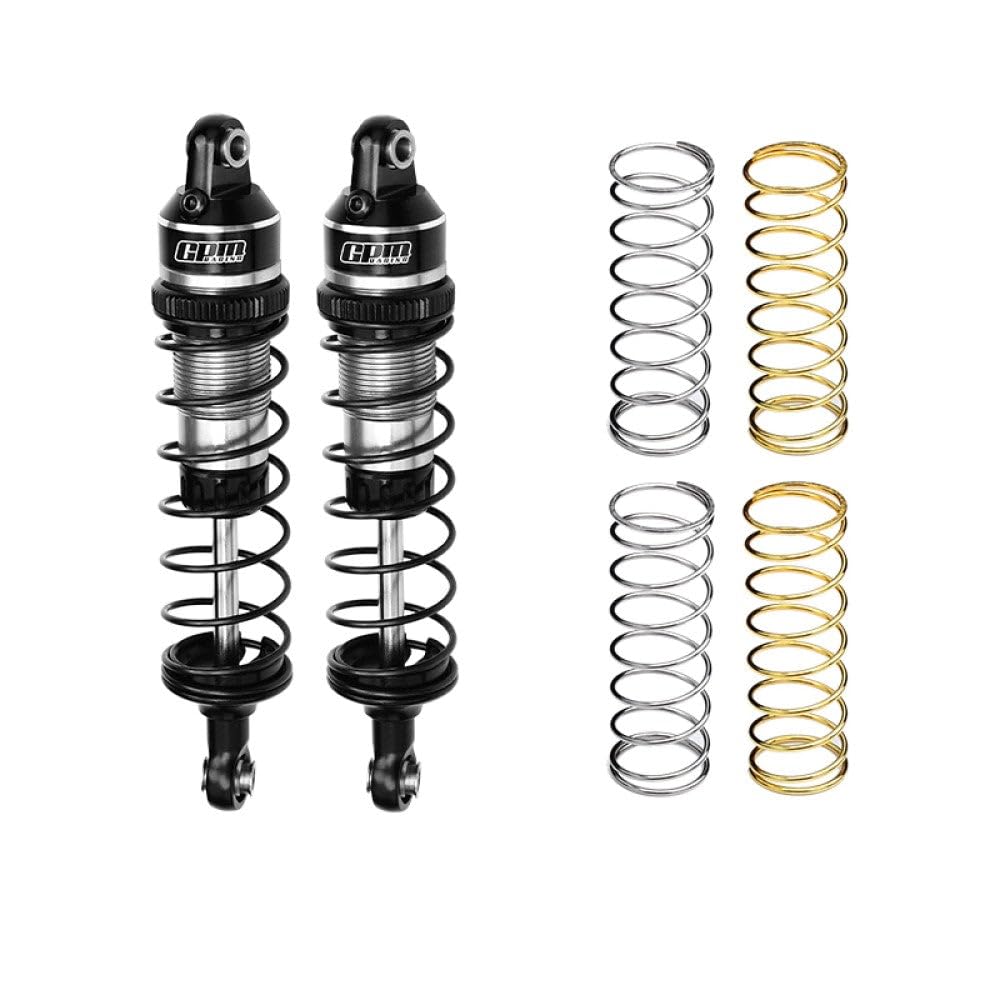 Aluminium 7075 Alloy Front Or Rear Adjustable Spring Shock 87mm for Traxxas 1/16 Mini Maxx 4WD RTR Brushless Monster Truck 107154-1 Upgrades - Silver von GPM Racing