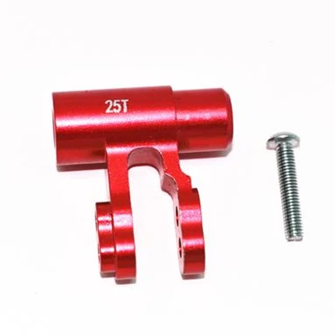 GPM ALUMINUM STANDARD 25T SERVO HORN-2PC SET Traxxas XMAXX 8S / red von GPM